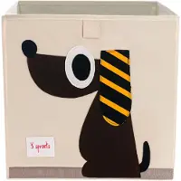 3 Sprouts Boîte de rangement - 33x33x33 - Chien - - UneTaille - Cageot