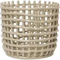 Ferm Living Panier en Céramique Large | Cashmere