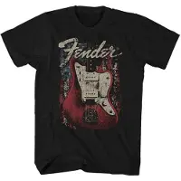 Fender T-Shirt Distressed Guitar Homme Noir - Taille L