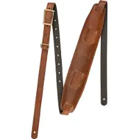 Fender Mustang Vintage Saddle Strap Long Cognac Courroie de guitare Cognac
