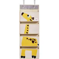 3 Sprouts Yellow Giraffe Cot Tidy Jaune Enfants
