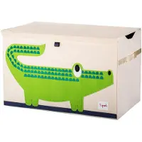 3 Sprouts Coffre à jouets - 3 SPROUTS - Crocodile - Beige - Multicolore - Enfant