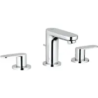 GROHE Eurosmart Cosmopolitan, mitigeur de lavabo 3 trous, saillie 89mm, vidage à tirette, 20187000