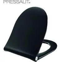 Pressalit sway d m/soft close - og lift off sort. Med kip-beslag