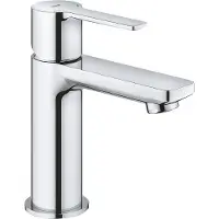 GROHE Lineare Mitigeur monocommandé pour lavabo, XS-Size, vidage Push-Open, bec 107mm, 23791001