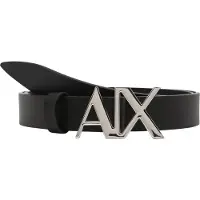 Armani Exchange pour femme. 941125CC71900020 Ceinture en cuir noir (95cm), Casuel, Classique