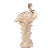 Kare design Déco Flamant Rose Doré 51cm