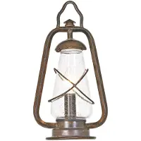 Elstead Lighting Lampe d'extérieur sur socle, finition bronze antique, E27, 60 W, Miners Elstead