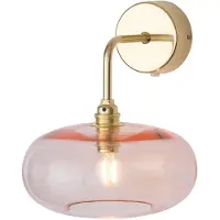 Ebb & Flow Horizon Applique Murale Shiny Gold | Bright coral E14IP20