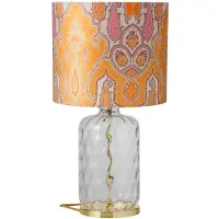 Ebb & Flow Pillar Base Lampe de Table Gold | Clear Dimples Gold E27IP20