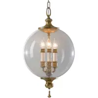 Elstead Lighting Lustre Argento, pétales en argent oxydé, 3 x E14 x 40 W, verre, dimensions : 216,8 x 30,5 x 30,5 cm, IP20, Feiss