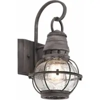 Elstead Lighting Bridge Point Applique murale d'extérieur E27 33cm Zinc vieilli IP44 (E27, IP44)