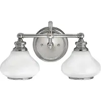 Elstead Lighting Applique de salle de bains Ainsley, chrome poli, 2xG9x3W, métal, dimensions : 23,1 x 40,6 x 20,6 cm, IP44,