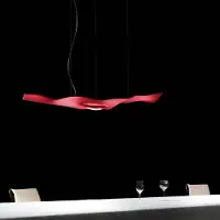 Ingo Maurer Luce Volante Suspension Red