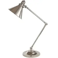 Elstead Lighting Lampe de bureau rétro Provence nickel poli Elstead