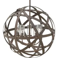 Elstead Lighting Grande lampe suspendue d'extérieur en fer E14 40W Carson