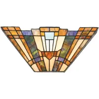 QUOIZEL Applique en verre teinté Inglenook 2xE14 60W