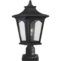Elstead Lighting Lampe d'extérieur sur pied, noire, E27, 60 W, Bedford