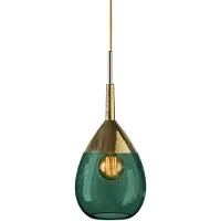 Ebb & Flow Lute Suspension Ivy Green | Gold | Ø: 22 cm Ø14cm : E14<br> Ø22cm, Ø31cm : E27