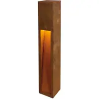SLV Rusty Slot LED Lampadaire IP44 acier rouillé fer 80 cm hauteur 3000K blanc chaud