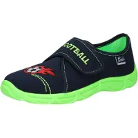 Beck Pantoufle 'Football' bleu foncé / vert clair / rouge / noir / blanc