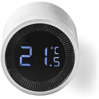 Nedis Heizkörpersteuerung Zigbee LCD-Anzeige Andr/IOS 2xAA ws ZBHTR10WT