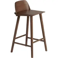 Muuto Nerd Counter Bar Stool Stained Brown | 65 cm