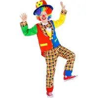TecTake dressforfun - enfant/adolescent costume clown sock shot - 116 (5-6y) - Costume carnaval - Halloween - Dress up - Party wear - Carnaval wear - Party - Party wear