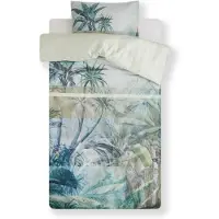 Kardol Housse de Couette Kardol Canopy Bleu Vert Satin-140 x 200 / 220 cm | 1-personne