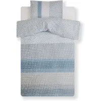 Kardol Housse de Couette Kardol Retrospect Bleu Vert Satin-240 x 220 cm | Lits-Jumeaux