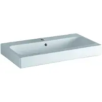 Geberit iCon lavabo 750x485mm avec robinetterie, avec vidage, blanc