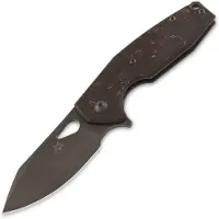 FOX Yaru FX-527CF-2 Snake Skin Fat Carbon, couteau de poche, Jesper Voxnaes design