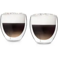 Klarstein Altino verres thermos à double paroi en verre borosilicaté fait main 250 ml