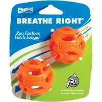 Chuckit! Balle Chuckit! Breathe Right Fetch Ball pour chien - taille M : 6,5 cm de diamètre