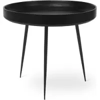 MATER - Bowl Table Large Black Stained