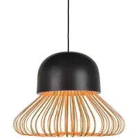 Forestier Suspension , Anemos, dimmable, Noir, Salon / séjour, Bambou, Design