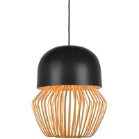 Forestier Suspension , Anemos, dimmable, Noir, Salon / séjour, Bambou, Design