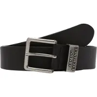 Armani Exchange 951186_cc528 Leather Belt Noir 30 Homme