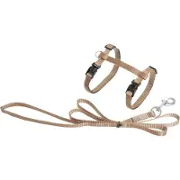 Flamingo Asp Harnais Chat+Laisse Beige 110cm