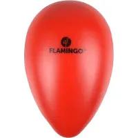 Flamingo Oeuf Ovo Rouge En Plastique. M Ø 13 Cm X 18.5 Cm De Hauteur. Jouet Pour Chien