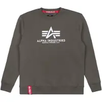 Alpha industries Sweat-shirt olive / rouge / blanc
