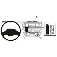 Brodit ProClip 853 950 pour Citroen C4 Picasso 07-10 noir