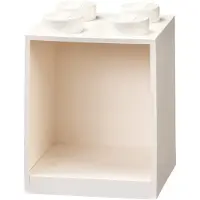 LEGO Étagère en forme de brique à 4 tenons - blanc