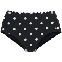 LASCANA Bas de bikini noir / blanc