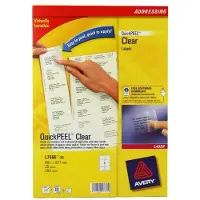 Avery - 1600 Étiquettes Adresse Autocollantes Blanches Personnalisables - Format 99,1 x 33,9 mm - Impression Jet d'Encre
