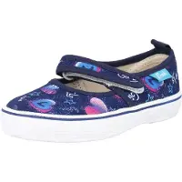 Beck Ballerines bleu marine / bleu clair / violet clair / rose / blanc