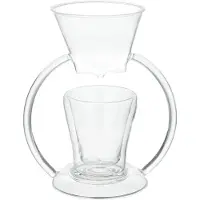 Leonardo 029764 Cafetière manuelle indépendante 0,25 l 1 tasse Marron Transparent 0,25 l Café moulu Marron transparent
