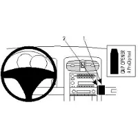 Brodit ProClip Support de Fixation pour Corvette 08-10 Noir
