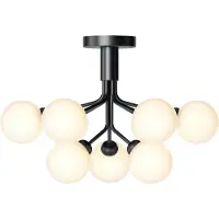 Nuura Apiales 9 Plafonnier Satin Black|Opal White