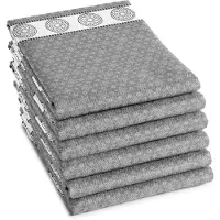 DDDDD Torchons DDDDD Lace Gris (6 unités)